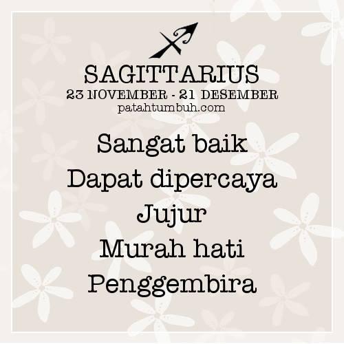 Sagitarius (23 November - 21 Desember)