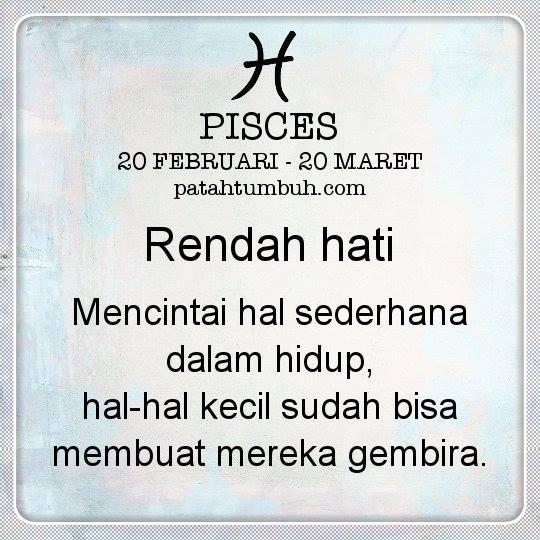 PISCES ( 20 FEBRUARI - 20 MARET )